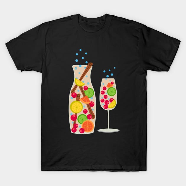 HOLIDAY PUNCH Festive Christmas and New Year's Eve Party Celebrations - UnBlink Studio by Jackie Tahara T-Shirt by UnBlink Studio by Jackie Tahara